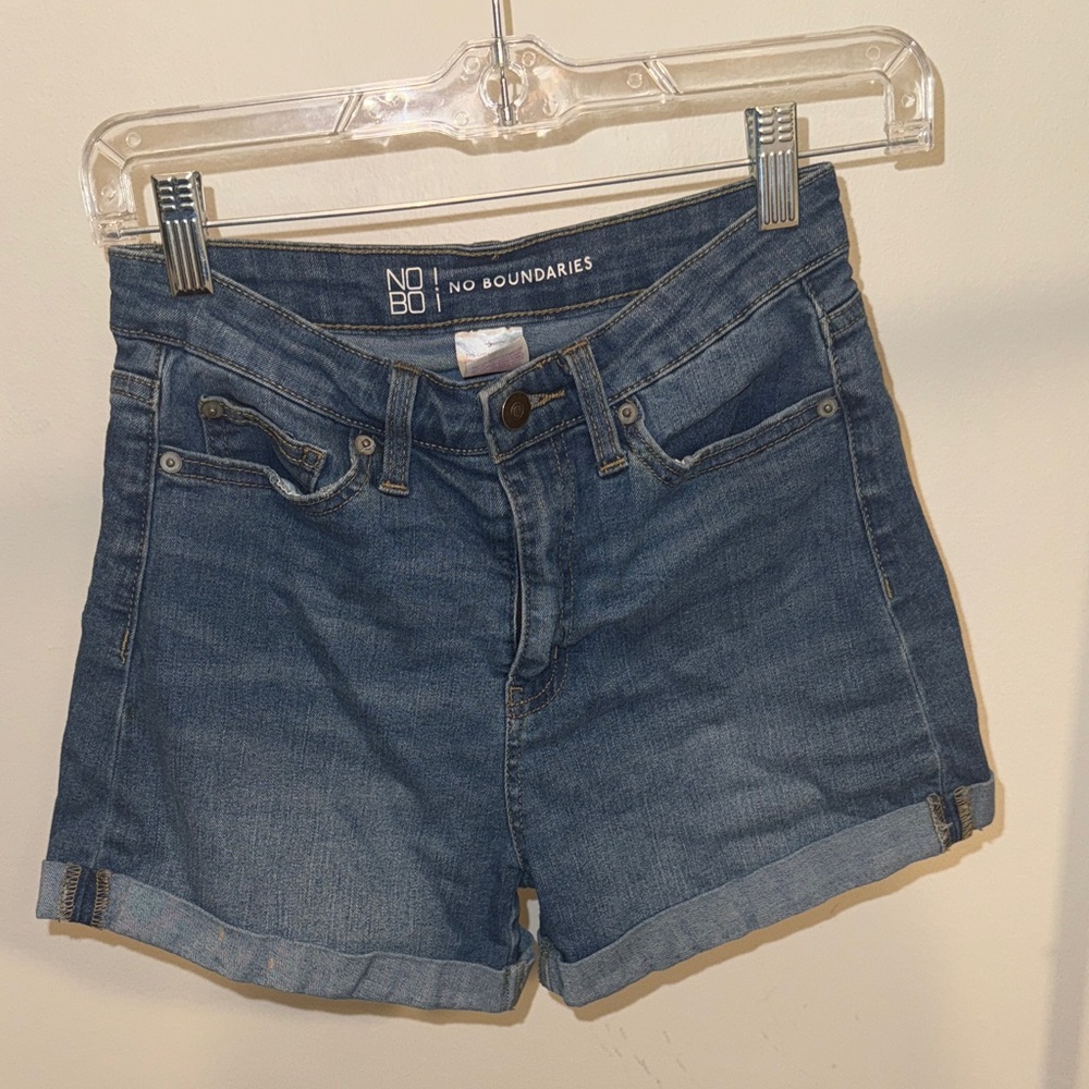 No Boundaries Women's Classic Blue Jean Shorts